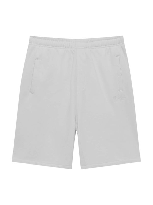 Pull&Bear Pull&Bear Панталон  черно / мръсно бяло