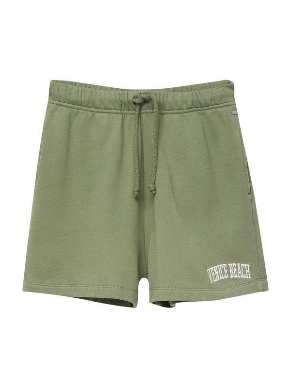 Pull&Bear Pull&Bear Панталон  каки / бяло