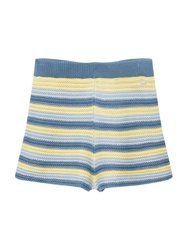 Pull&Bear Pull&Bear Панталон  пастелно синьо / светлосиньо / светложълто