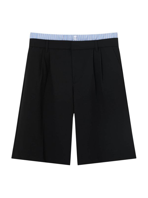 Pull&Bear Pull&Bear Панталон с набор  светлосиньо / черно / бяло