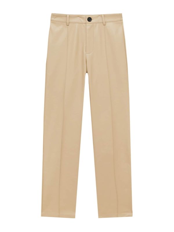 Pull&Bear Pull&Bear Панталон с ръб  бежово