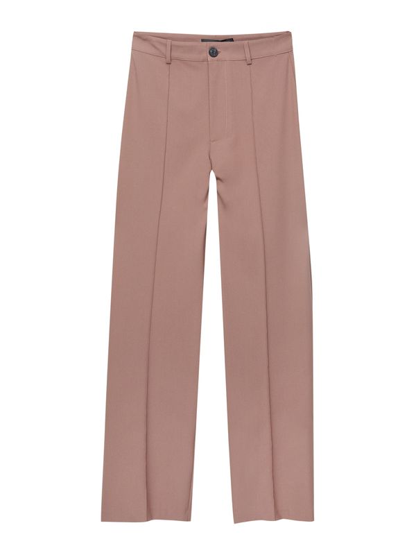 Pull&Bear Pull&Bear Панталон с ръб  пепел от рози