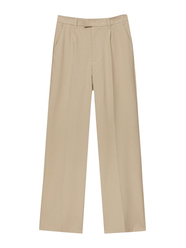 Pull&Bear Pull&Bear Панталон с ръб  светлокафяво