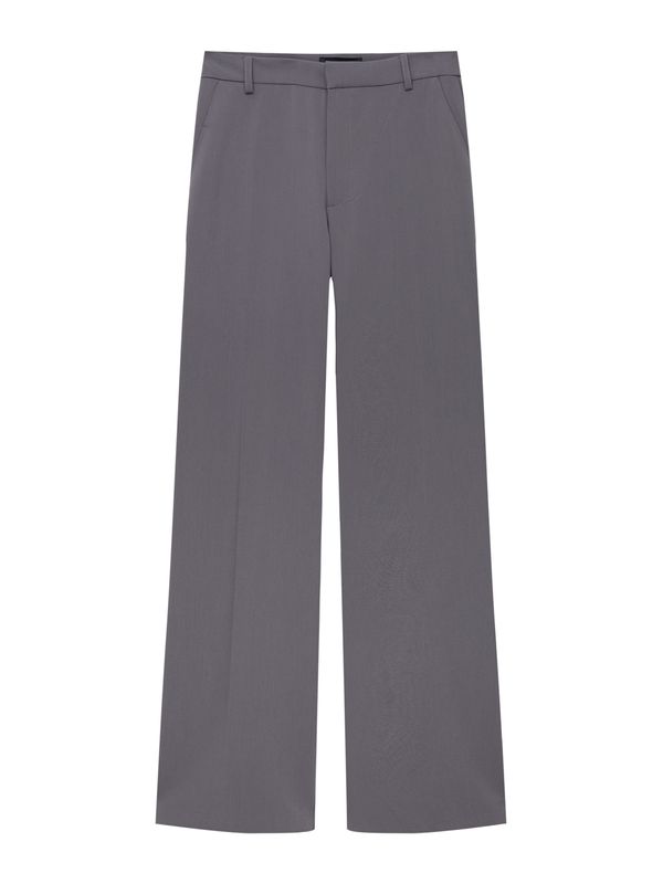 Pull&Bear Pull&Bear Панталон с ръб  тъмносиво