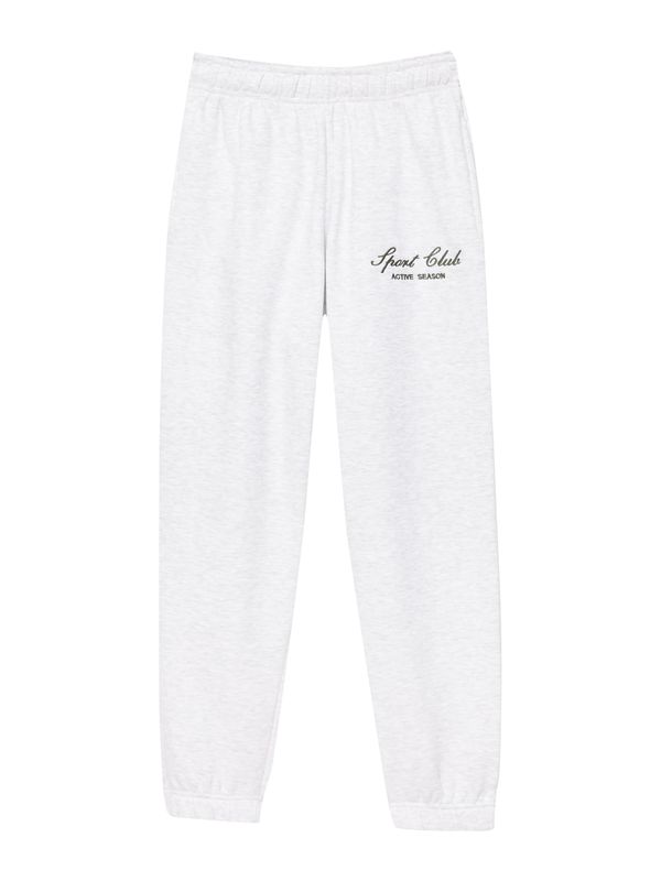 Pull&Bear Pull&Bear Панталон  сив меланж / черно