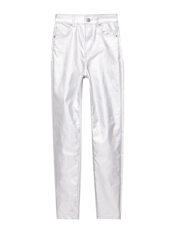 Pull&Bear Pull&Bear Панталон  сребърно