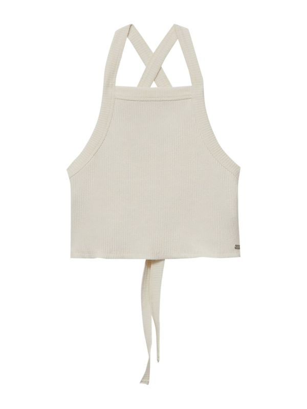 Pull&Bear Pull&Bear Плетен топ  бежово