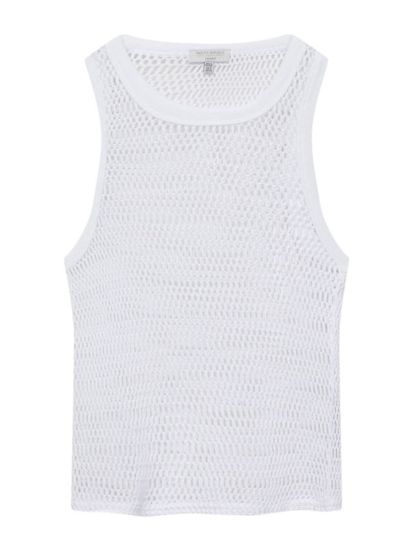 Pull&Bear Pull&Bear Плетен топ  бяло