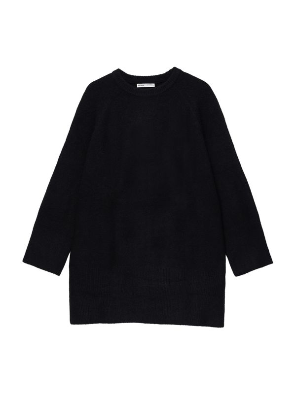 Pull&Bear Pull&Bear Плетена рокля  черно