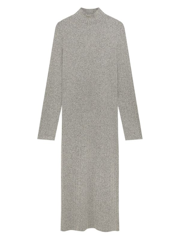 Pull&Bear Pull&Bear Плетена рокля  сив меланж