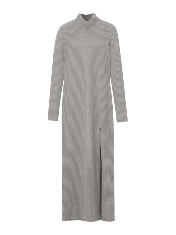 Pull&Bear Pull&Bear Плетена рокля  тъмнобежово