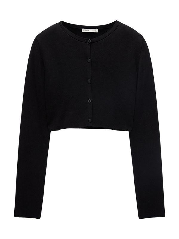 Pull&Bear Pull&Bear Плетена жилетка  черно