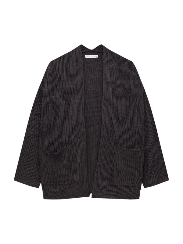 Pull&Bear Pull&Bear Плетена жилетка  черно