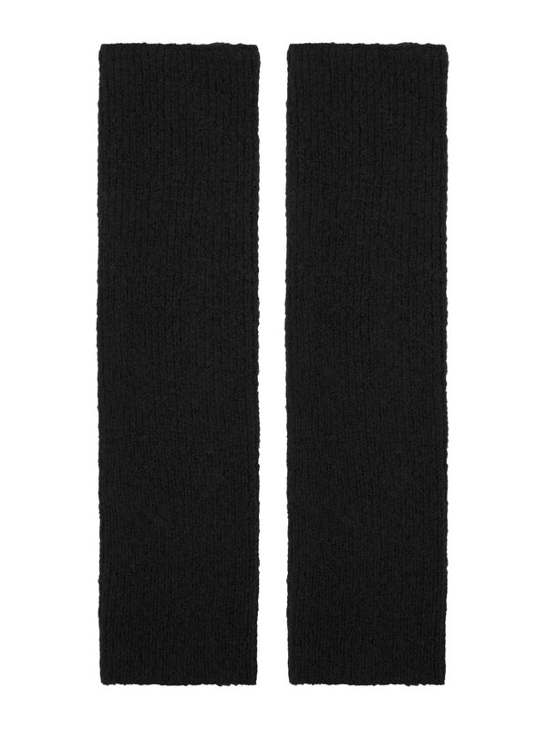 Pull&Bear Pull&Bear Плетени ръкавици без пръсти  черно