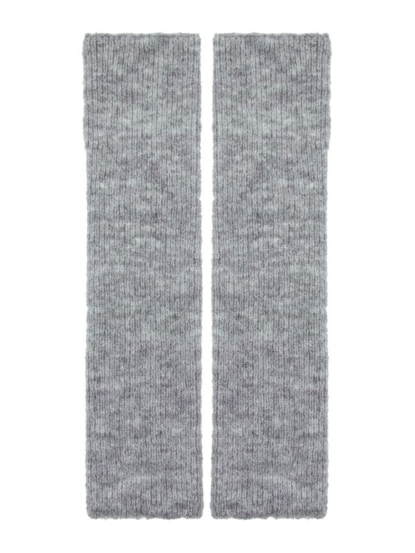 Pull&Bear Pull&Bear Плетени ръкавици без пръсти  сиво