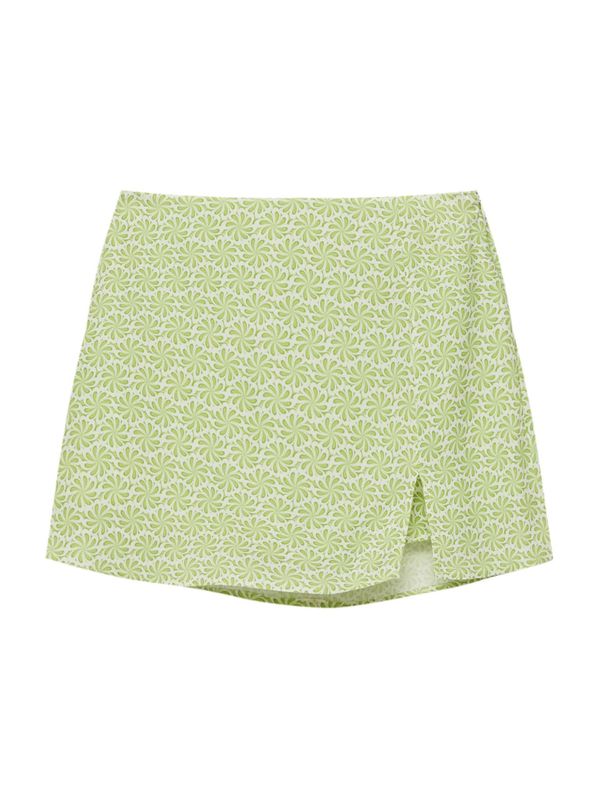 Pull&Bear Pull&Bear Пола  светлозелено / бяло