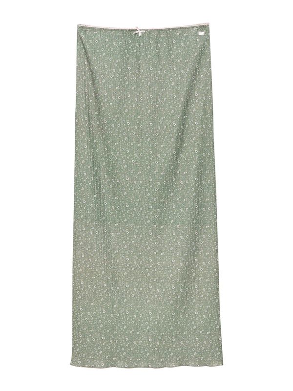 Pull&Bear Pull&Bear Пола  светлозелено / бяло