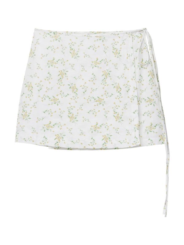 Pull&Bear Pull&Bear Пола  светложълто / светлозелено / бяло