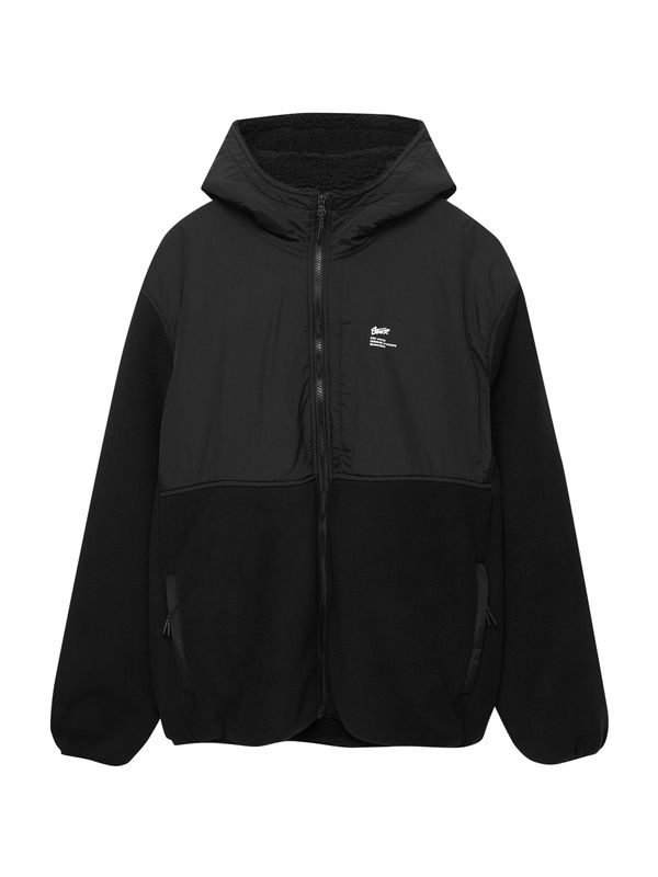 Pull&Bear Pull&Bear Поларено яке  черно / бяло