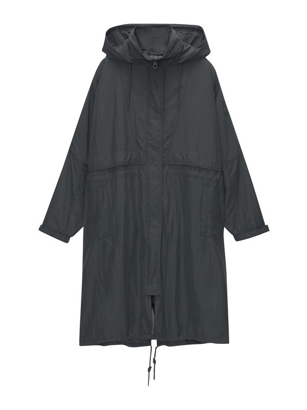 Pull&Bear Pull&Bear Преходно палто  антрацитно черно