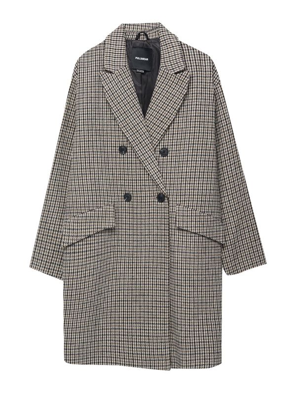 Pull&Bear Pull&Bear Преходно палто  бежово / светлокафяво / сиво / черно