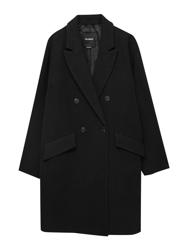 Pull&Bear Pull&Bear Преходно палто  черно