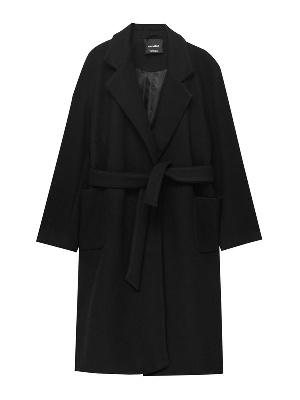 Pull&Bear Pull&Bear Преходно палто  черно