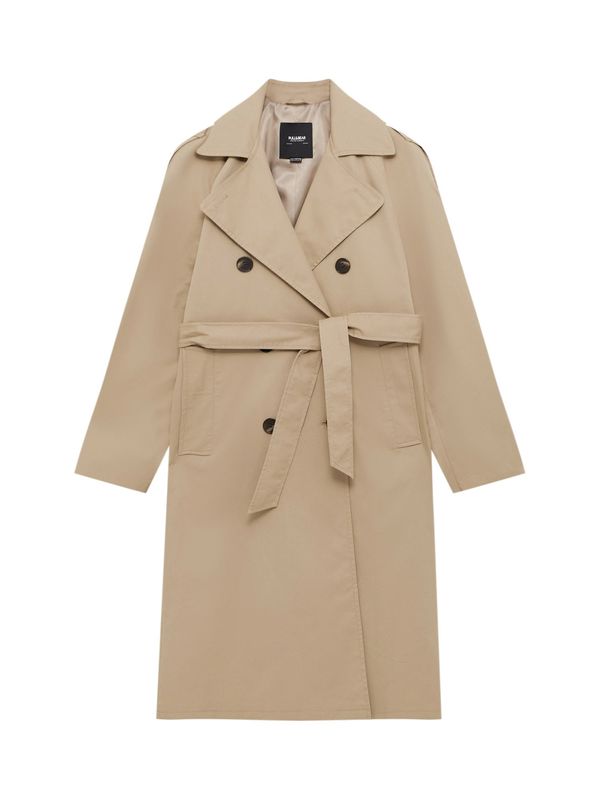 Pull&Bear Pull&Bear Преходно палто  цвят "пясък"