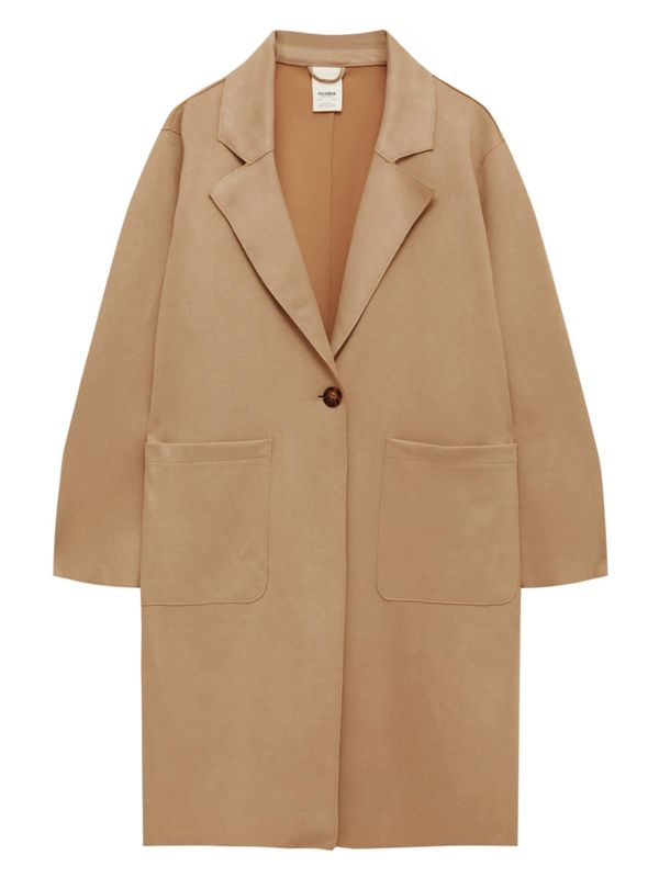 Pull&Bear Pull&Bear Преходно палто  цвят "пясък"