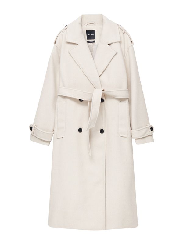 Pull&Bear Pull&Bear Преходно палто  екрю