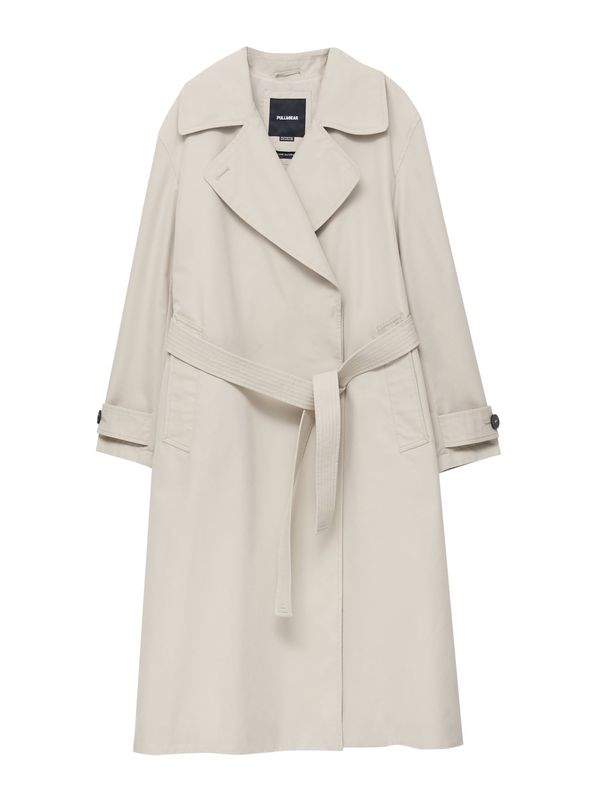 Pull&Bear Pull&Bear Преходно палто  екрю