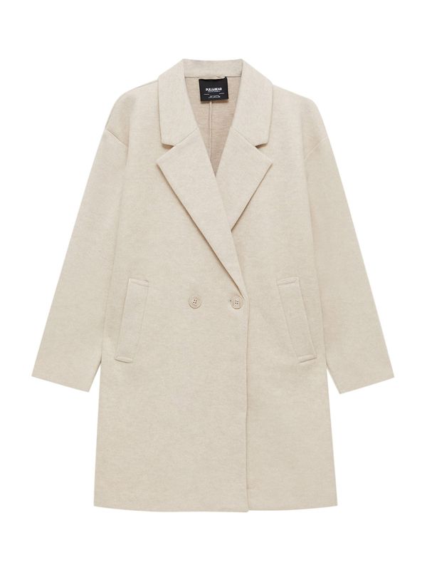 Pull&Bear Pull&Bear Преходно палто  екрю