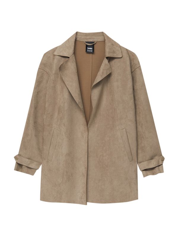 Pull&Bear Pull&Bear Преходно палто  кафяво