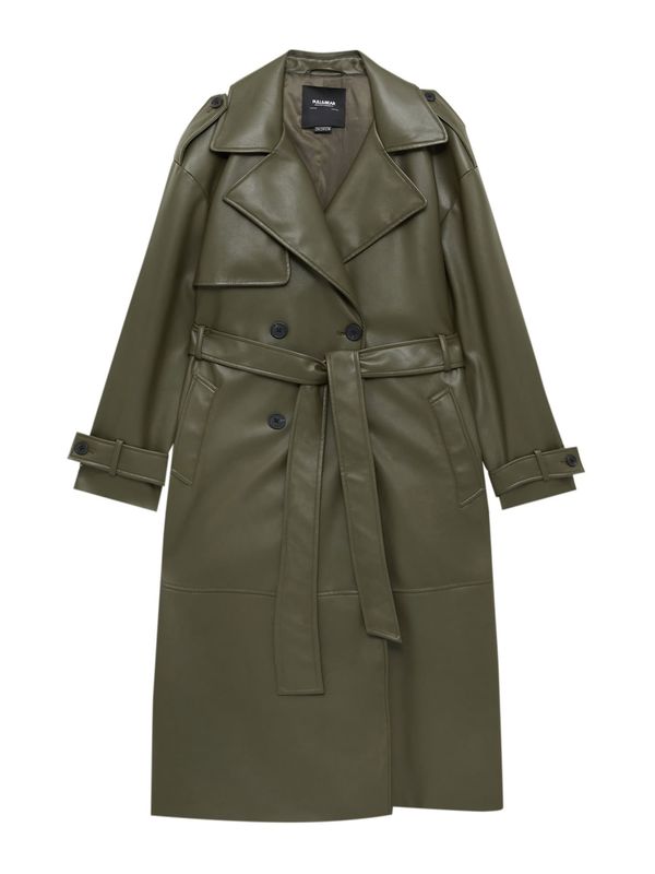 Pull&Bear Pull&Bear Преходно палто  каки