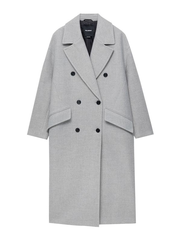 Pull&Bear Pull&Bear Преходно палто  сиво