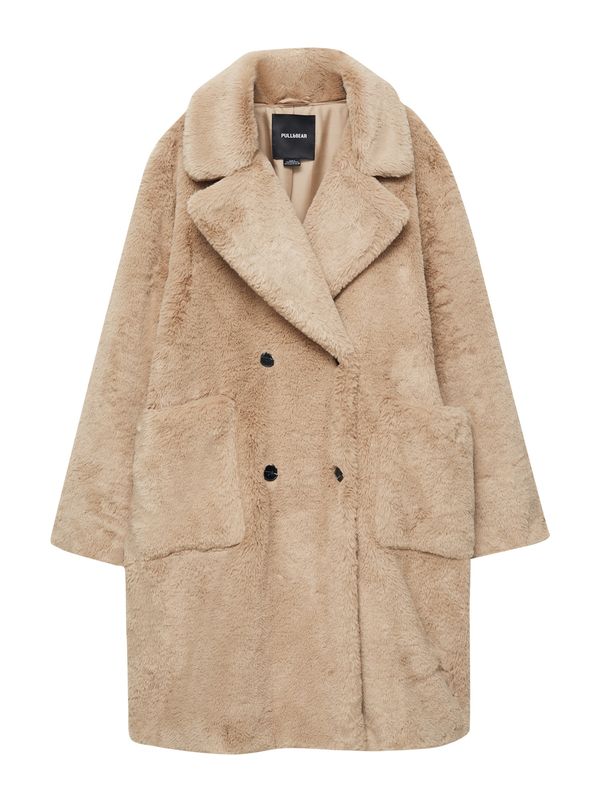 Pull&Bear Pull&Bear Преходно палто  светлобежово