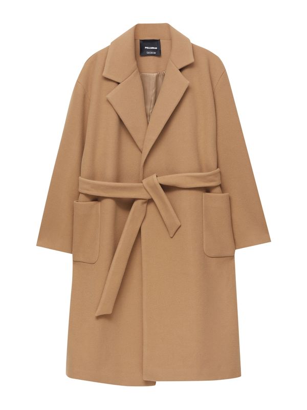 Pull&Bear Pull&Bear Преходно палто  светлокафяво