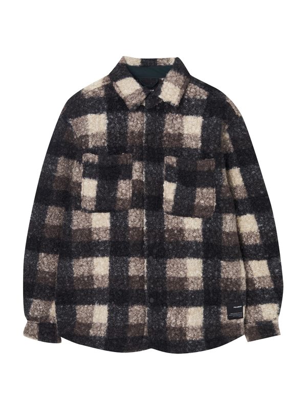 Pull&Bear Pull&Bear Преходно яке  бежово / нощно синьо / тъмнокафяво