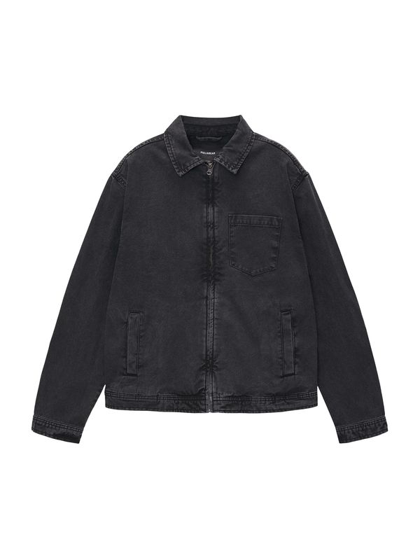Pull&Bear Pull&Bear Преходно яке  черен деним