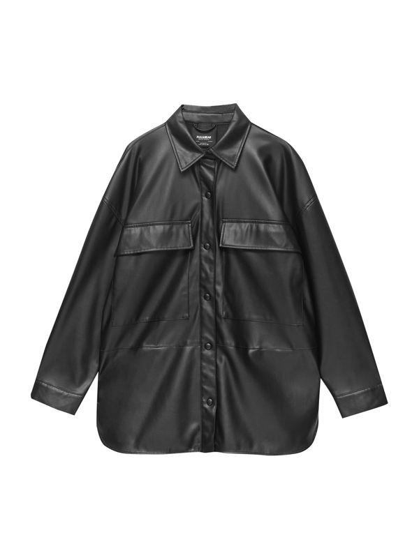Pull&Bear Pull&Bear Преходно яке  черно