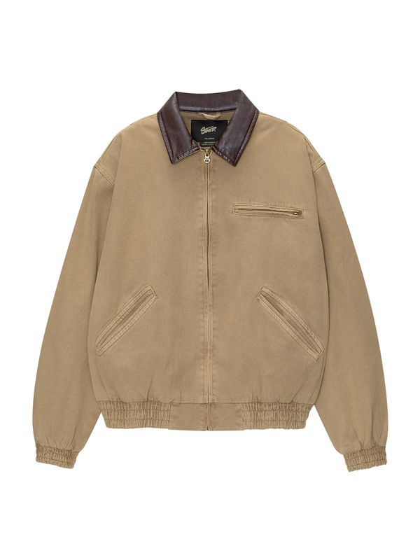 Pull&Bear Pull&Bear Преходно яке  цвят "пясък" / черно