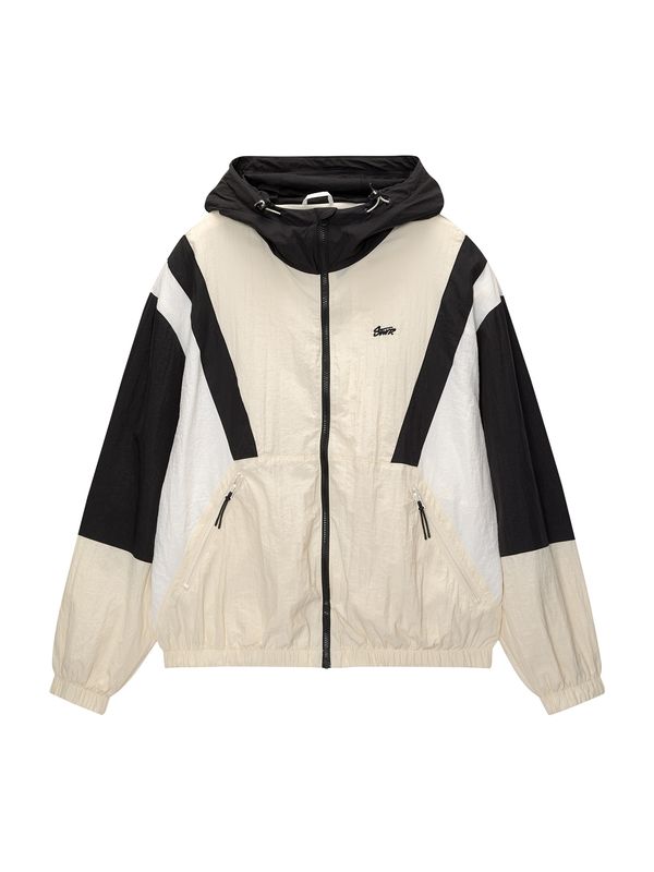 Pull&Bear Pull&Bear Преходно яке  екрю / черно / бяло