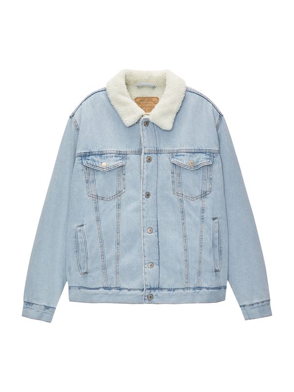 Pull&Bear Pull&Bear Преходно яке  кремаво / светлосиньо