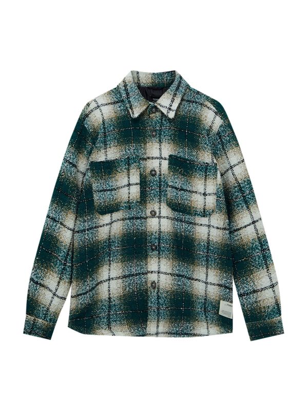 Pull&Bear Pull&Bear Преходно яке  пясъчен / тъмнозелено / черно / бяло