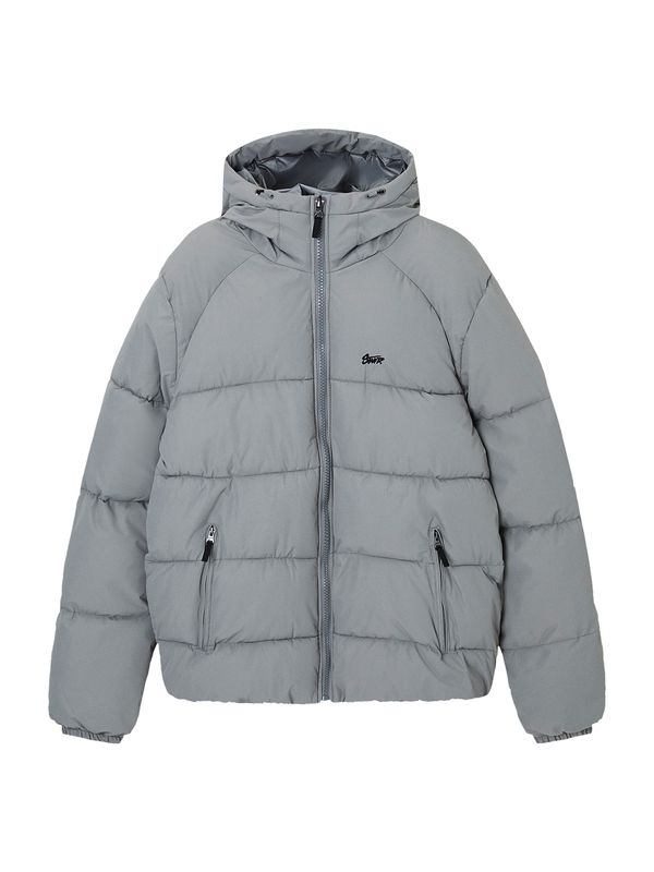 Pull&Bear Pull&Bear Преходно яке  сиво / черно