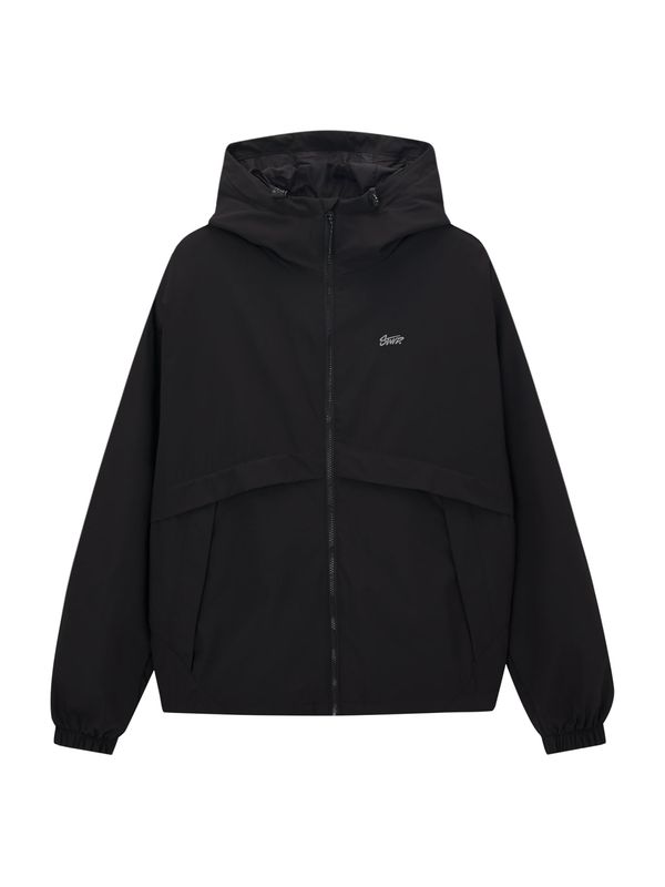 Pull&Bear Pull&Bear Преходно яке  сиво / черно