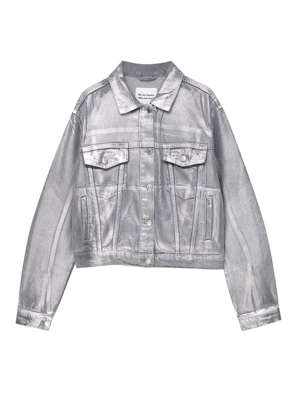 Pull&Bear Pull&Bear Преходно яке  сребърно