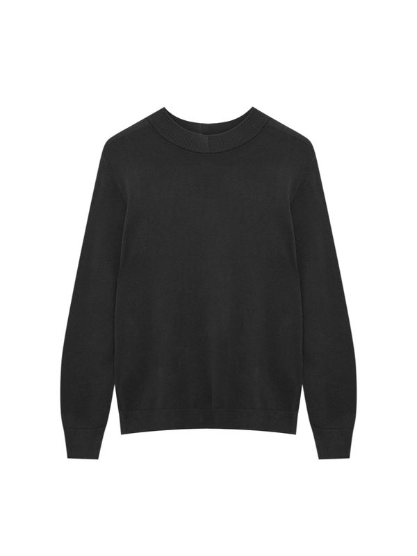 Pull&Bear Pull&Bear Пуловер  антрацитно черно