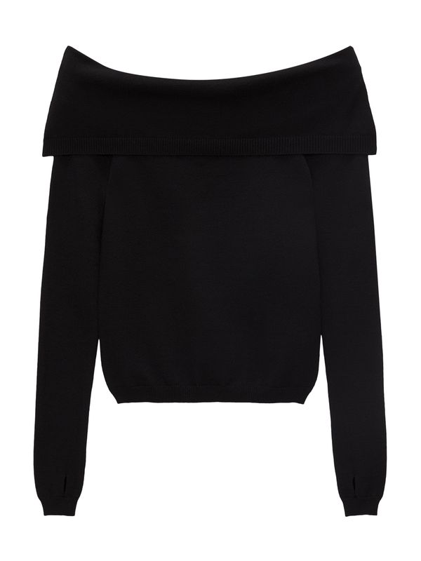 Pull&Bear Pull&Bear Пуловер  черно