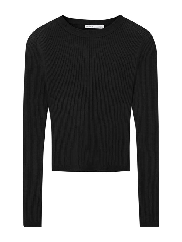 Pull&Bear Pull&Bear Пуловер  черно